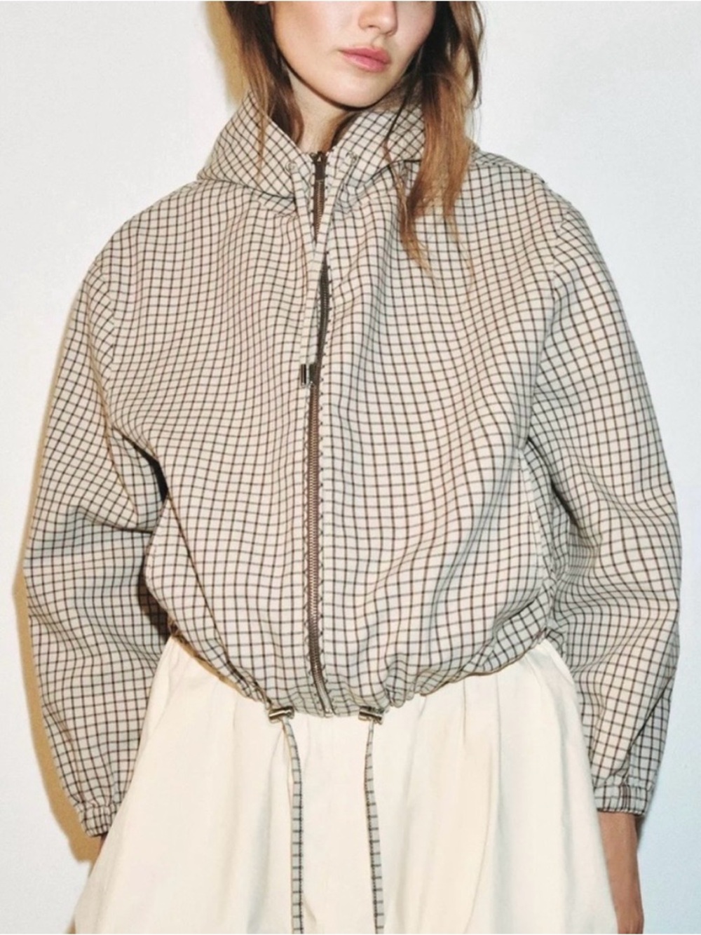 Zara Plaid Hooded Zip - 6318/213/251
